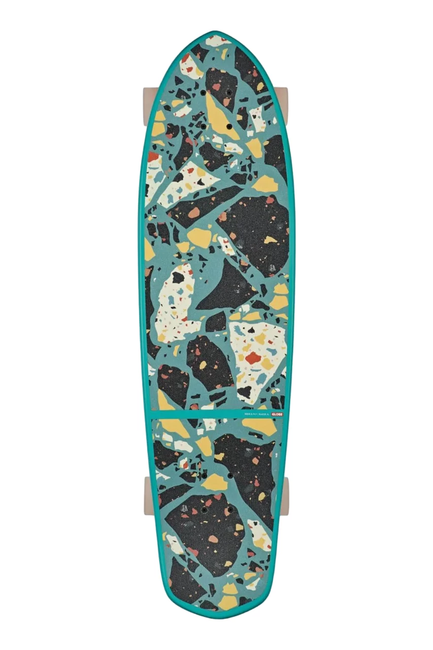 Globe Big Blazer XL Cruiser Skateboard Lagoon/Terrazzo - 36" 4 Globe Big Blazer XL Cruiser Skateboard Lagoon/Terrazzo - 36" - Image 2