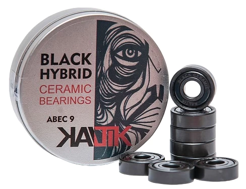 Kaltik Black Ceramic Hybrid Bearings - Set Of 8 3 Kaltik Black Ceramic Hybrid Bearings - Set Of 8