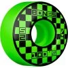 Bones 100's Block Party V4 Wide Skateboard Wheels Green - 52mm