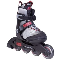 K2 Raider Boys Adjustable Size Skates - Grey/Red