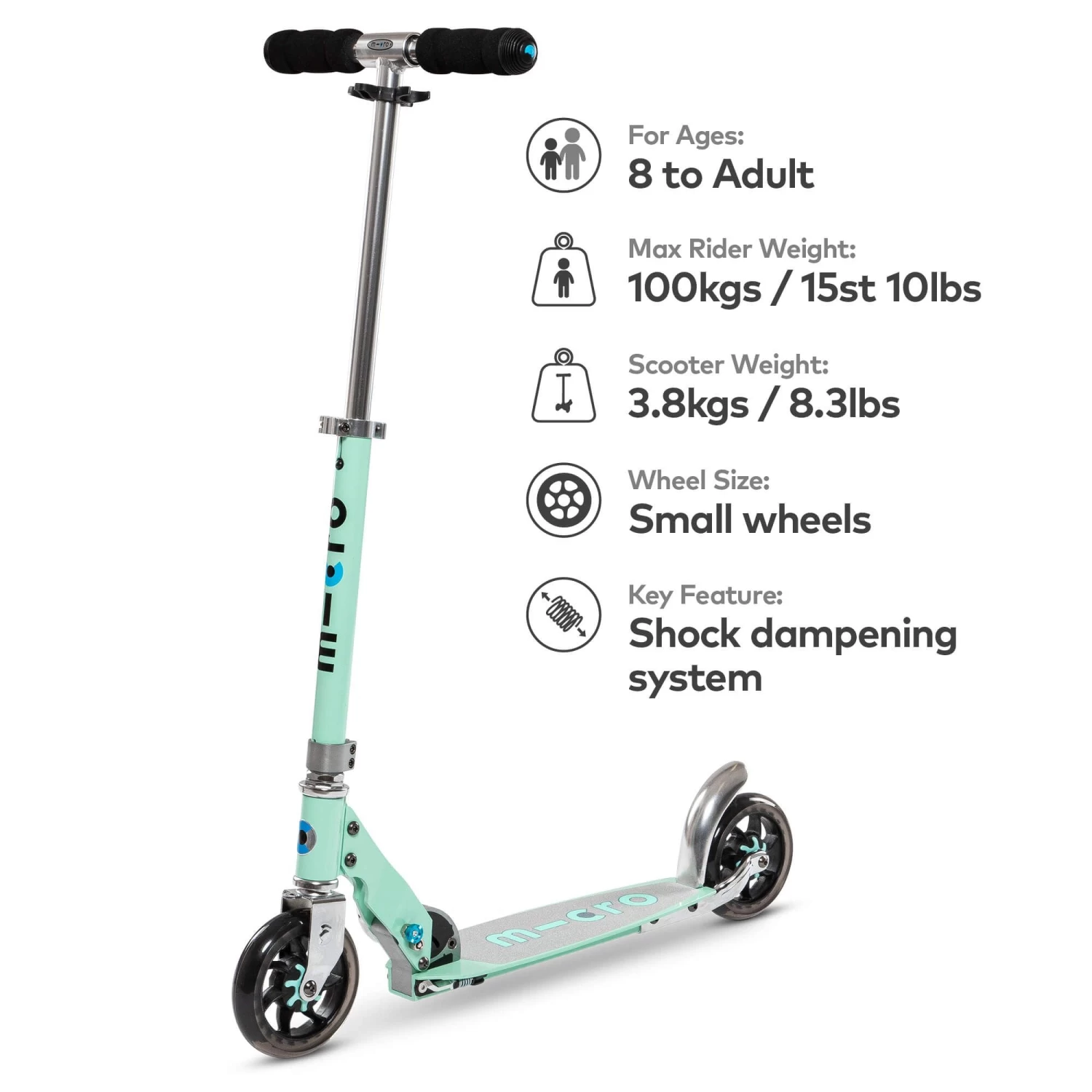 Micro Speed Scooter - Mint 4 Micro Speed Scooter - Mint - Image 2