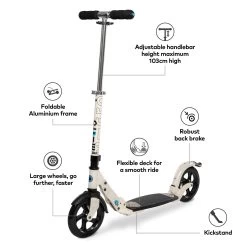 Micro Flex Deluxe Scooter - Cream 9 Micro Flex Deluxe Scooter - Cream -Sports Scooter Shop RfQz3kxA