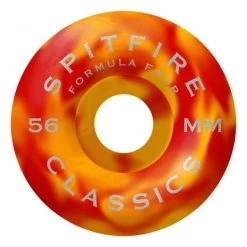 Spitfire Formula Four Swirled Classics Red/Orange Wheels - 56mm 99du