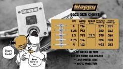 Slappy ST1 Hollow Inverted Silver Trucks - 8.5" -Sports Scooter Shop Slappchart