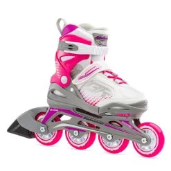 Bladerunner Phoenix Adjustable Kids Skates - White/Fuchsia