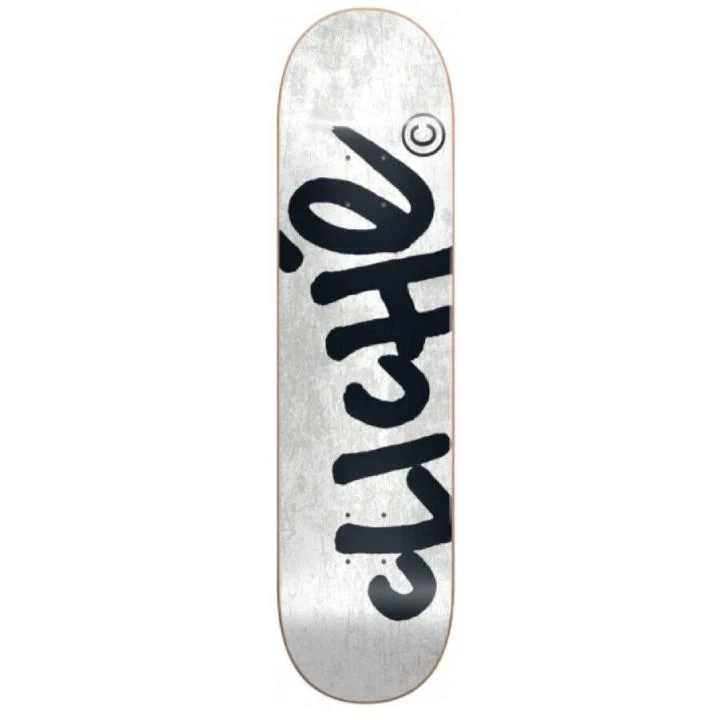 Cliche Handwritten Tie Dye White Skateboard Deck - 8.125" 3 Cliche Handwritten Tie Dye White Skateboard Deck - 8.125"