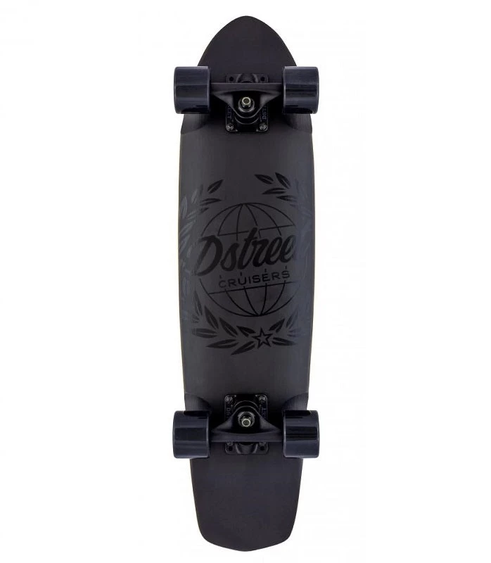 D Street Atlas Black Cruiser Skateboard - 28" 3 D Street Atlas Black Cruiser Skateboard - 28"