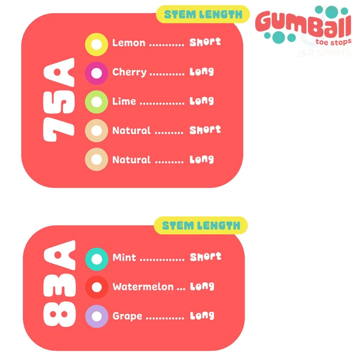 Gumball Lemon Short Toe Stops - 18mm 75a 5 Gumball Lemon Short Toe Stops - 18mm 75a - Image 3