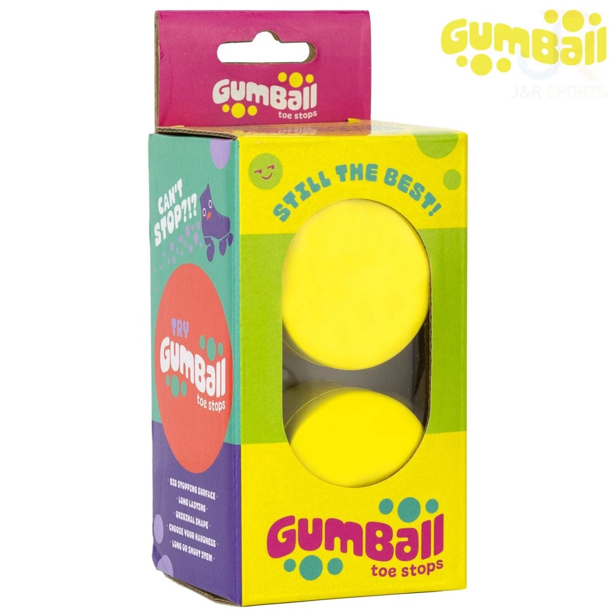 Gumball Lemon Short Toe Stops - 18mm 75a 4 Gumball Lemon Short Toe Stops - 18mm 75a - Image 2