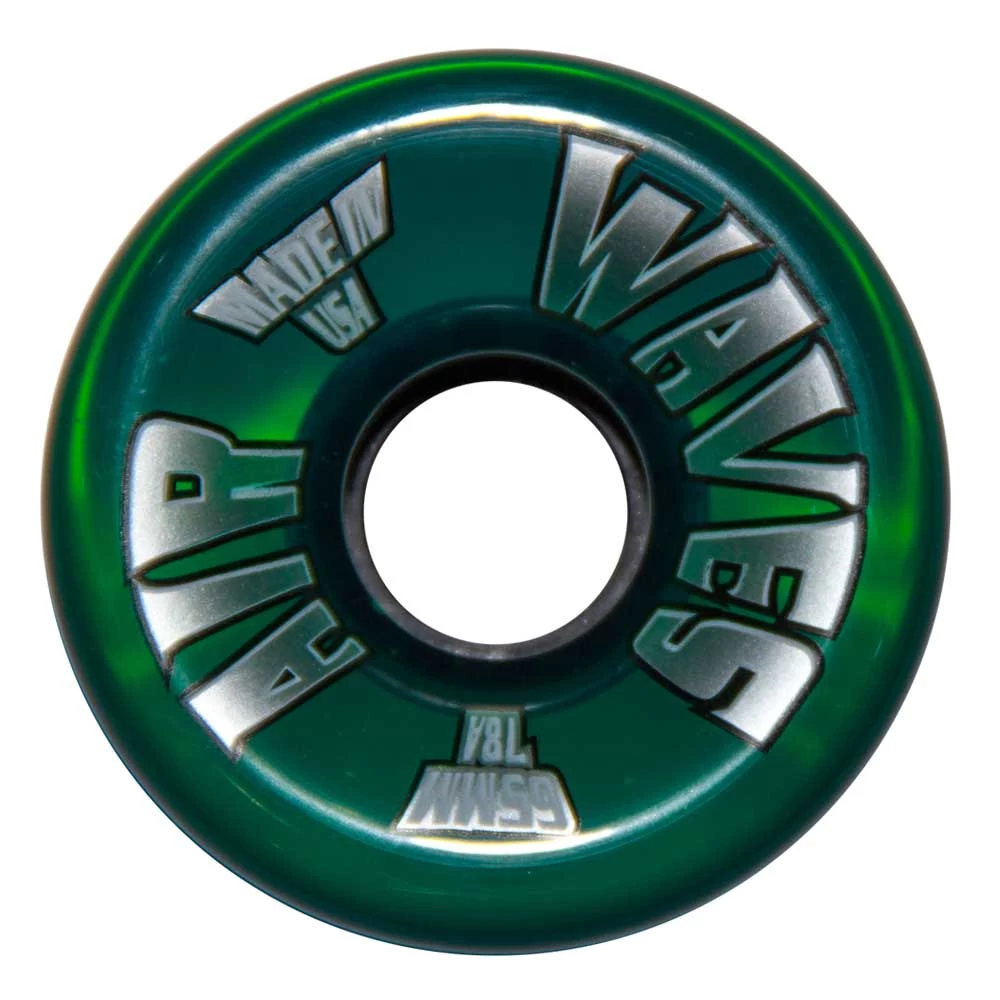 Air Waves Clear Green Wheels 65mm - Set Of 4 3 Air Waves Clear Green Wheels 65mm - Set Of 4