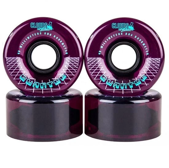 Clouds Quantum Purple Roller Skate Wheels 62mm - Set Of 4 4 Clouds Quantum Purple Roller Skate Wheels 62mm - Set Of 4 - Image 2