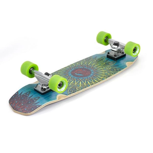 Mindless Mandala Cruiser Skateboard - Blue 28" - Image 2