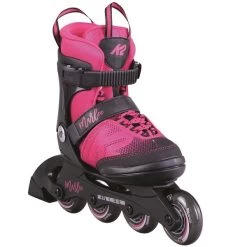K2 Marlee Girls Adjustable Size Skates - Neon Pink/Black