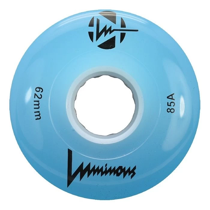 Luminous Light Up Quad Wheels Blue 62mm - 4 Pack 3 Luminous Light Up Quad Wheels Blue 62mm - 4 Pack