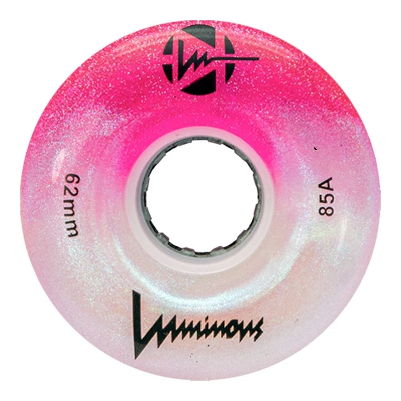 Luminous Light Up Quad Wheels Cotton Candy 62mm - 4 Pack 3 Luminous Light Up Quad Wheels Cotton Candy 62mm - 4 Pack