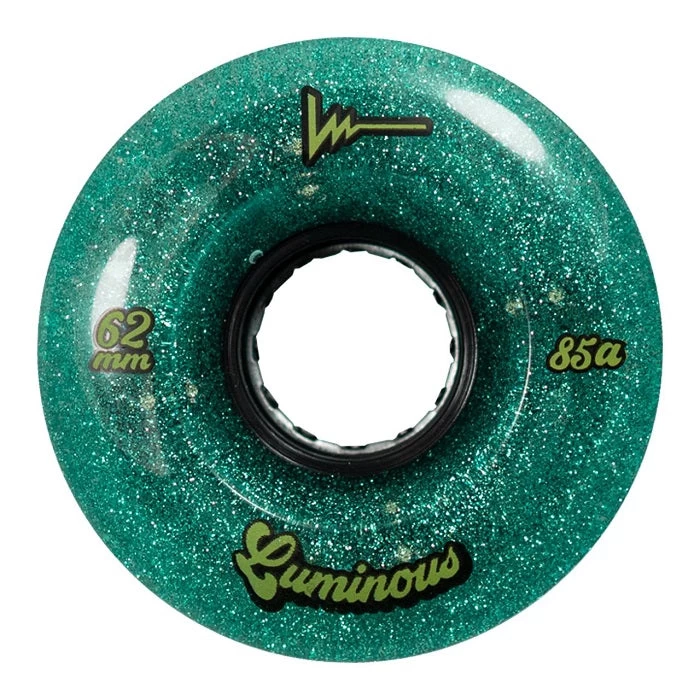 Luminous Light Up Quad Wheels Jade 62mm - 4 Pack 3 Luminous Light Up Quad Wheels Jade 62mm - 4 Pack