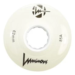 Luminous Light Up Quad Wheels White 62mm - 4 Pack
