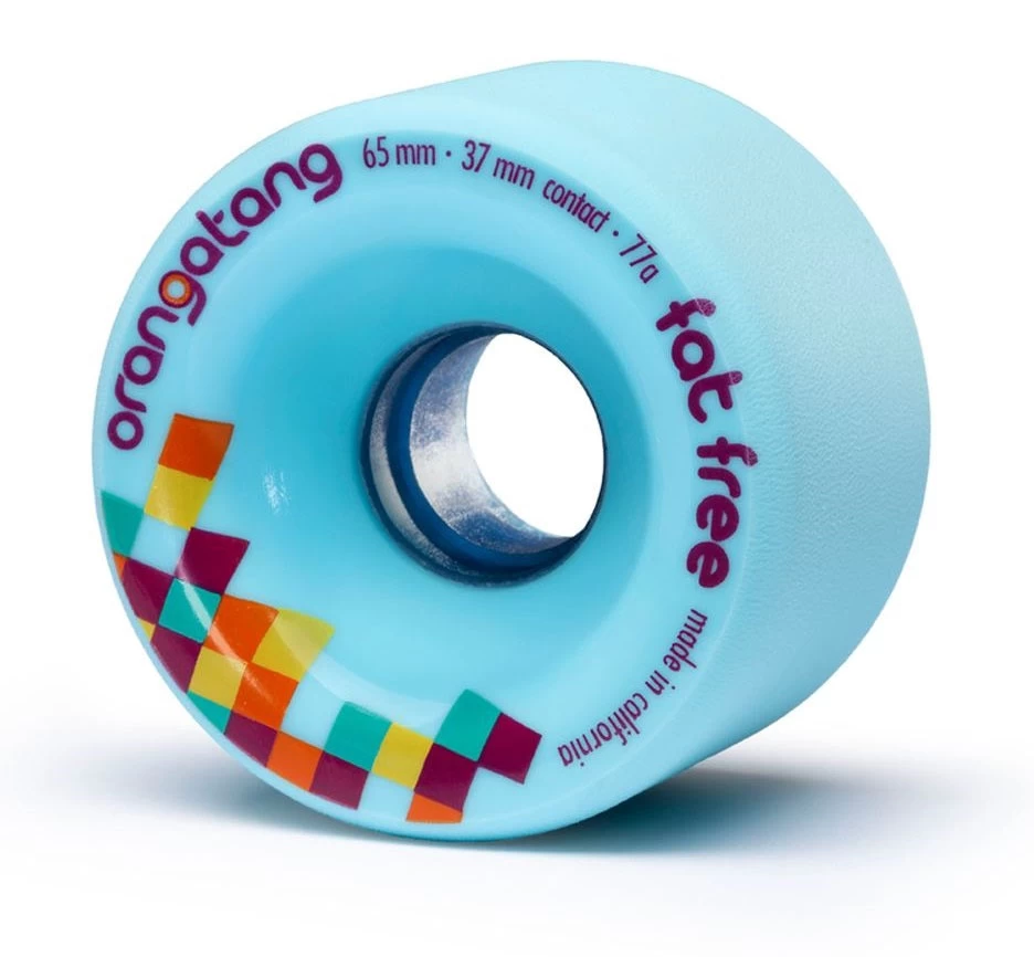 Orangatang Fat Free Longboard Wheels - Blue 65mm 77a 3 Orangatang Fat Free Longboard Wheels - Blue 65mm 77a