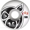 Pig Head Natural Skateboard Wheels - 58mm