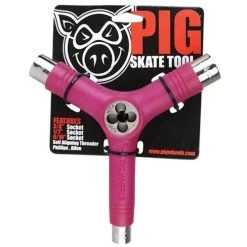 Pig Skateboard Tool - Pink