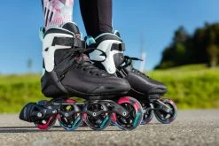 Powerslide Phuzion Radon Teal 90 Inline Skates -Sports Scooter Shop powerslide phuzion radon teal 90 inline skates lifestyle