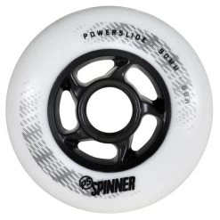 Powerslide Spinner White Wheels 90mm 88a - Set Of 8
