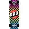 Rad Checkers Retro Roller Neon Fade Cruiser Skateboard - 28" -Sports Scooter Shop rad checkers retro roller neon fade cruiser skateboard