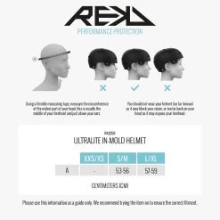 Rekd Ultralite In-Mold Helmet - Black -Sports Scooter Shop rkd259 rekd ultralite in mold helmet size guide