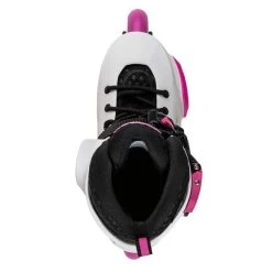 Rollerblade Apex Adjustable Inline Skates - White/Pink -Sports Scooter Shop rollerblade apex adjustable inline skates white pink top