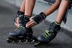 Rollerblade Macroblade 80 Inline Skates - Black/Lime -Sports Scooter Shop rollerblade macroblade 80 inline skates black lime lifestyle