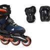 Rollerblade Microblade Adjustable Kids Skates Combo Pack - Blue/Orange -Sports Scooter Shop rollerblade microblade adjustable kids skates combo pack blue orange