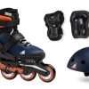 Rollerblade Microblade Kids Skates Cube Pack - Blue/Orange