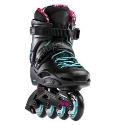 Rollerblade RB Cruiser Women's Inline Skates - Black/Aqua 8 Rollerblade RB Cruiser Women's Inline Skates - Black/Aqua -Sports Scooter Shop rollerblade rb cruiser women s inline skates black aqua front