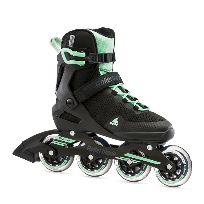 Rollerblade Spark 84 Womens Inline Skates - Black/Mint Green 3 Rollerblade Spark 84 Womens Inline Skates - Black/Mint Green