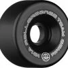 Rollerbones Team Logo Wheels Black 62mm 101a - Set Of 8 -Sports Scooter Shop rollerbones team logo wheels black 62mm 101a