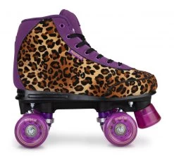 Rookie Harmony Leopard Print Roller Skates -Sports Scooter Shop rookie harmony leopard print roller skates side