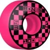 Bones 100's Block Party V4 Wide Skateboard Wheels Pink - 52mm -Sports Scooter Shop s l500 05805cb7 6a6f 47c5 abfd aa847a82e92d