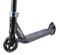 Sacrifice Flyte 100 V2 Stunt Scooter - Black/Neo -Sports Scooter Shop sacrifice flyte 100 stunt scooter black close