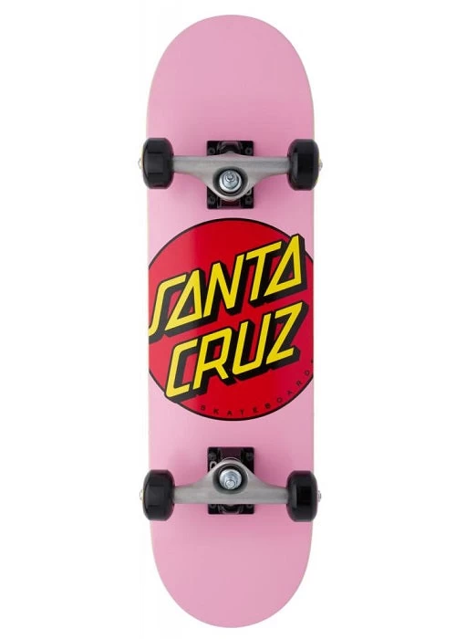 Santa Cruz Classic Dot Mini Pink Skateboard - 7.5" 3 Santa Cruz Classic Dot Mini Pink Skateboard - 7.5"