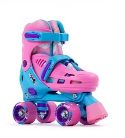 SFR Hurricane III Adjustable Roller Skates - Pink/Blue