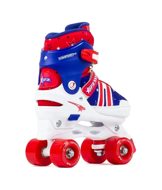 SFR Spectra Adjustable Roller Skates - Blue/Red 4 SFR Spectra Adjustable Roller Skates - Blue/Red - Image 2