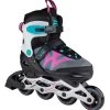 Skatelife Motion Adjustable Kids Inline Skates - Black/Pink -Sports Scooter Shop skatelife motion adjustable kids inline skates black pink 1