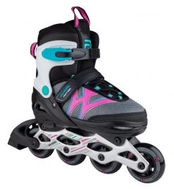 Skatelife Motion Adjustable Kids Inline Skates - Black/Pink