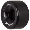 Sonar Zen Black Quad Roller Skate Wheels 62mm - Set Of 4 -Sports Scooter Shop sonar zen black quad roller skate wheels