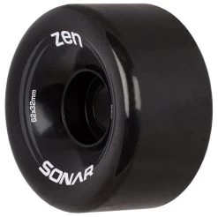 Sonar Zen Black Quad Roller Skate Wheels 62mm - Set Of 4