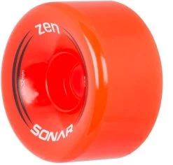 Sonar Zen Red Quad Roller Skate Wheels 62mm - Set Of 4