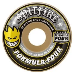 Spitfire Formula Four Conical Skateboard Wheels - 52mm 99d