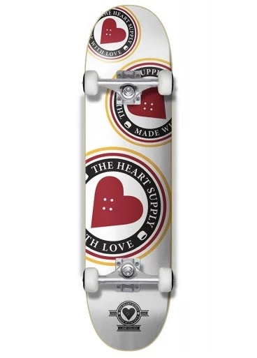 The Heart Supply Orbit White Skateboard - 8.0" 3 The Heart Supply Orbit White Skateboard - 8.0"
