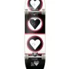 The Heart Supply Squad Skateboard Black/White/Red - 8.25"