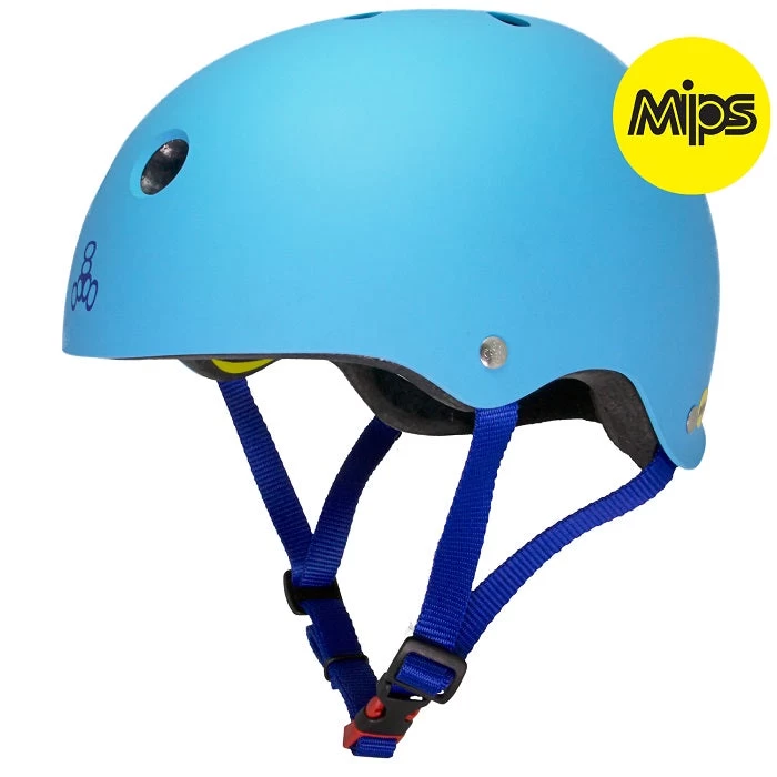 Triple 8 Brainsaver II Mips Helmet - Hyper Blue 3 Triple 8 Brainsaver II Mips Helmet - Hyper Blue